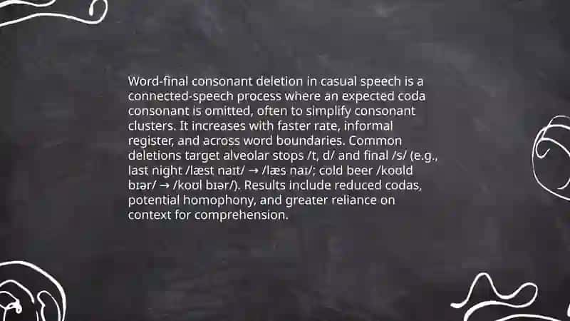 Connected speech Deletion 4