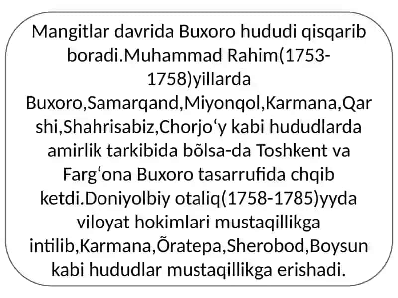 Buxoro xonligi va amirligining tarixiy geografiyasi 4