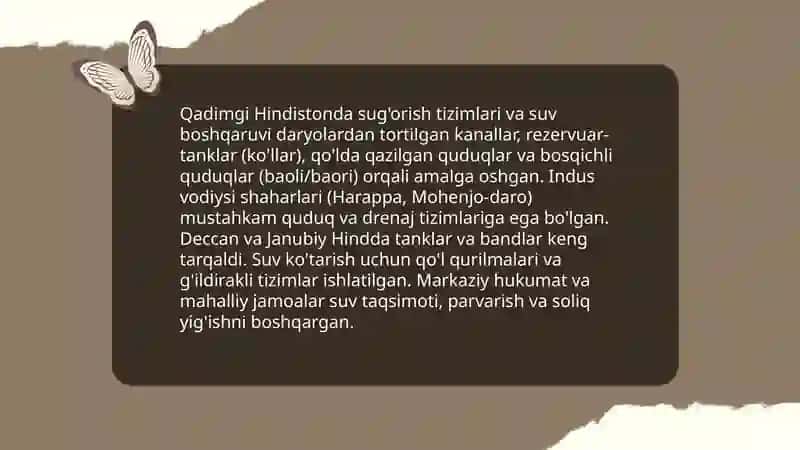 Qadimgi Hindiston xo'jaligi 4