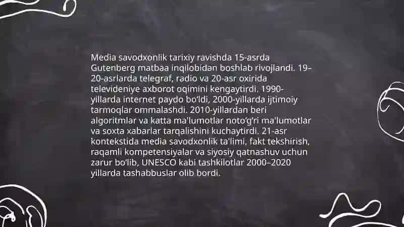 Media va axborot savodxonligini tushunchasi va uning ahamiyati 4