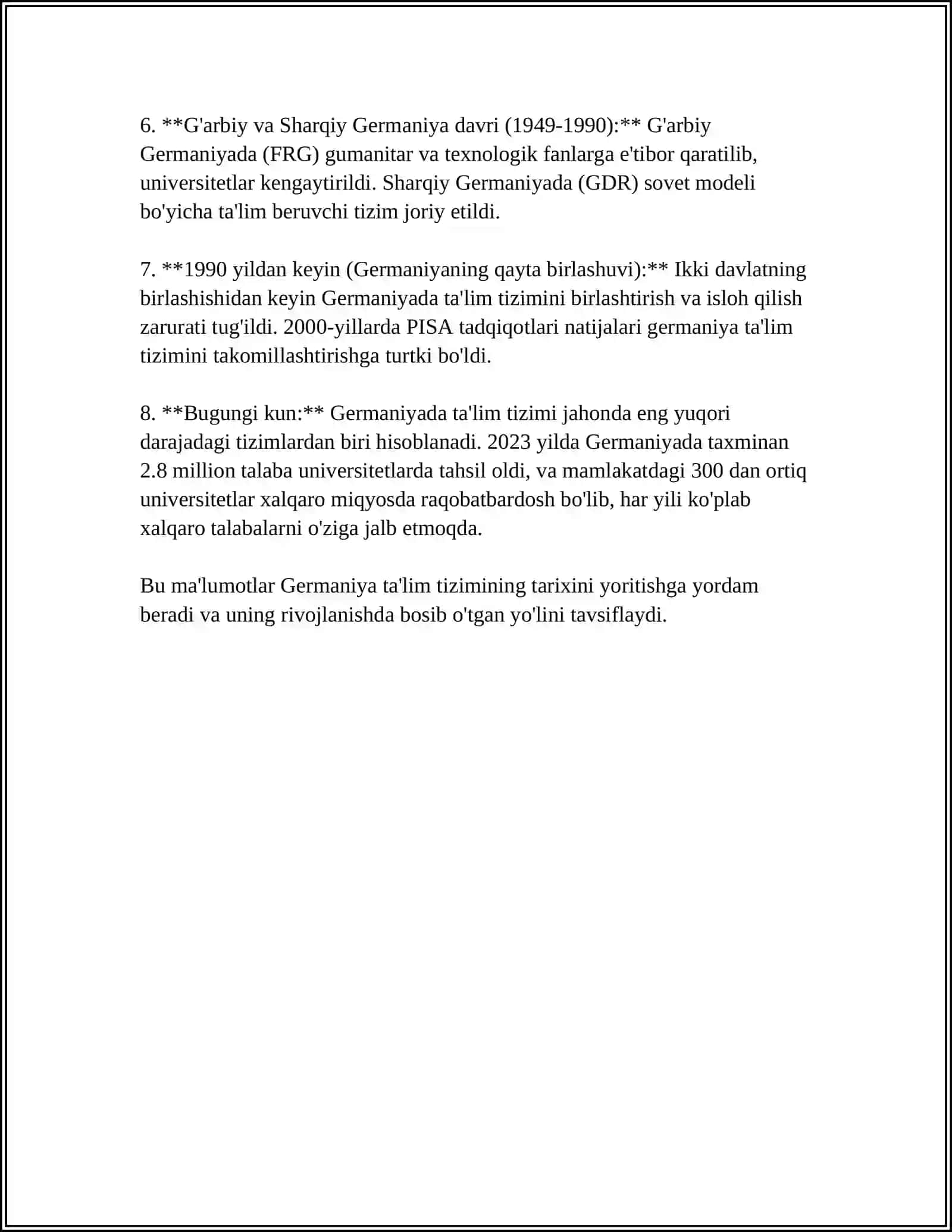 REFERAT Mavzu: GERMANIYA DUAL TA'LIM TIZIMI 4