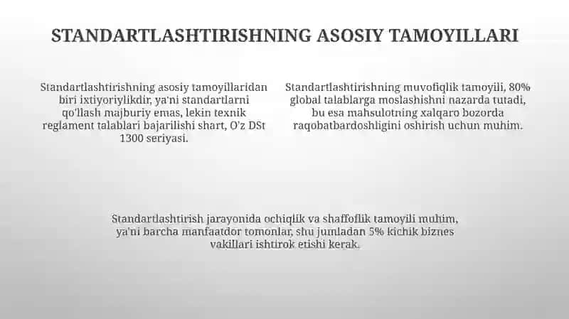 Standartlashtirish metodologik asoslari 4