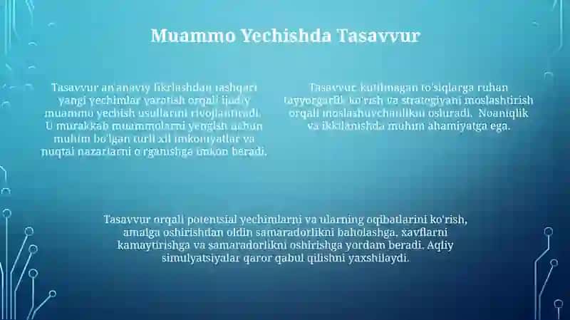 Xayol tushunchasi 4