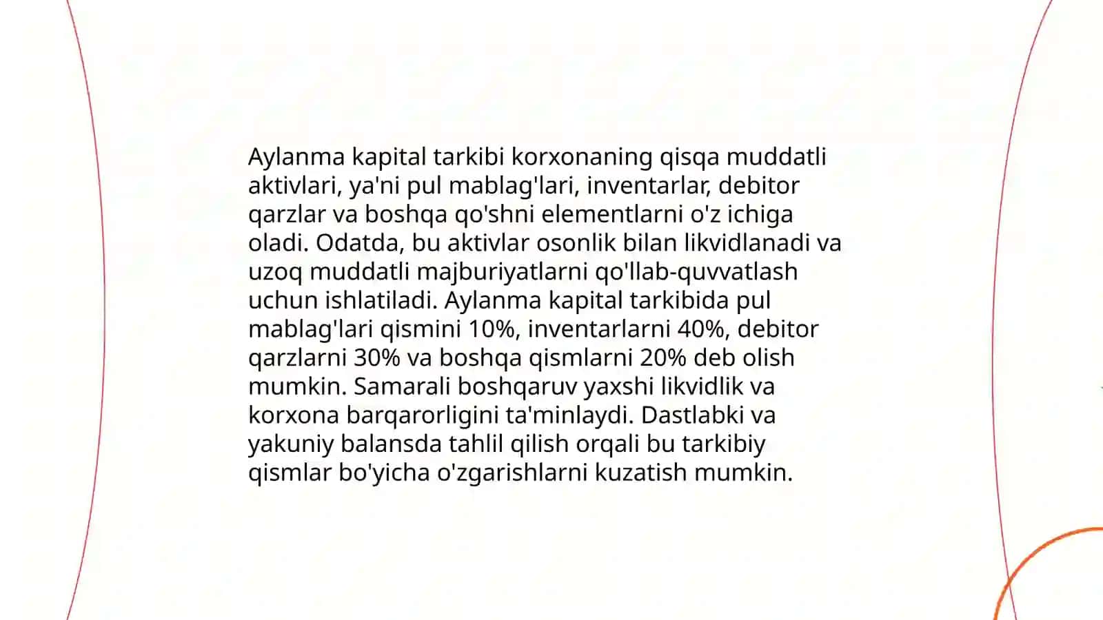 Tadbirkorlik kapitali va uning aylanishi 4