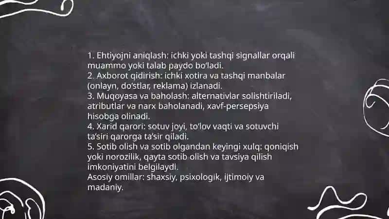 Isteʼmolchilar xulq atvori 4