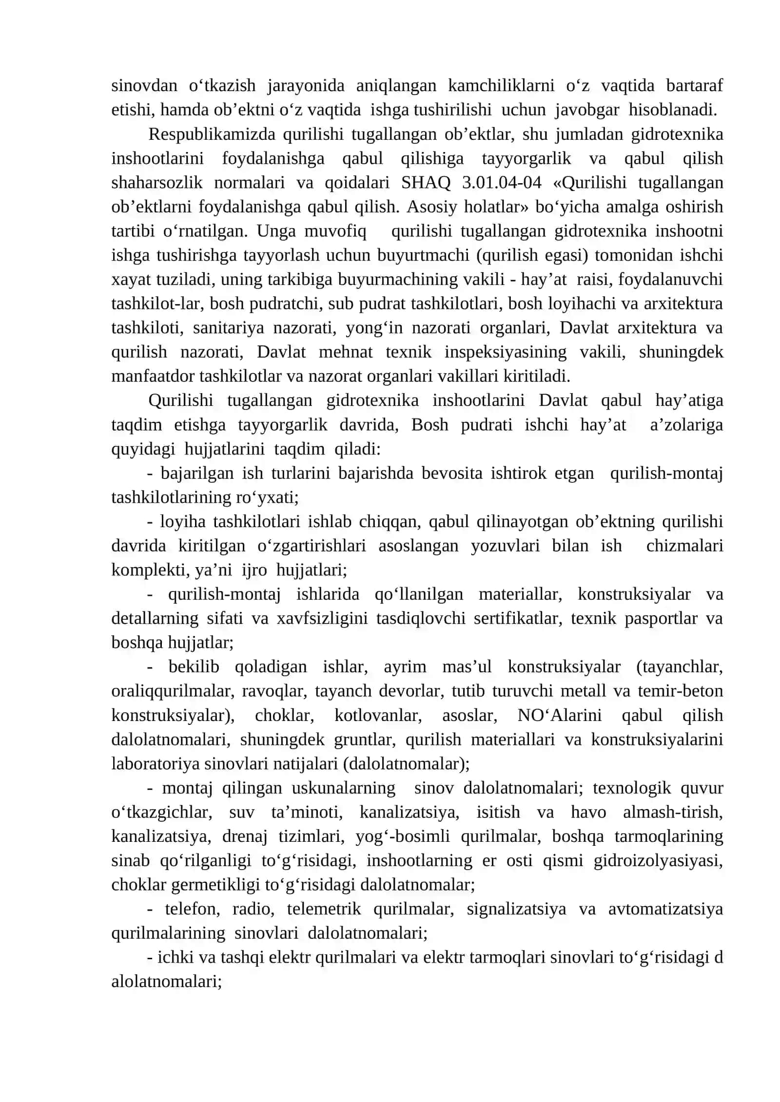 Gidrotexnika inshootlaridan foydalanish 4