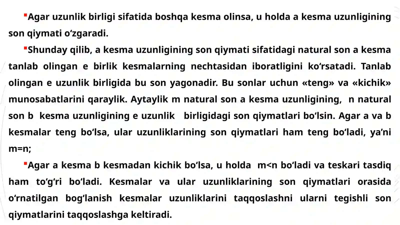 Natural son miqdorlarni o‘lchash natijasi sifatida 4