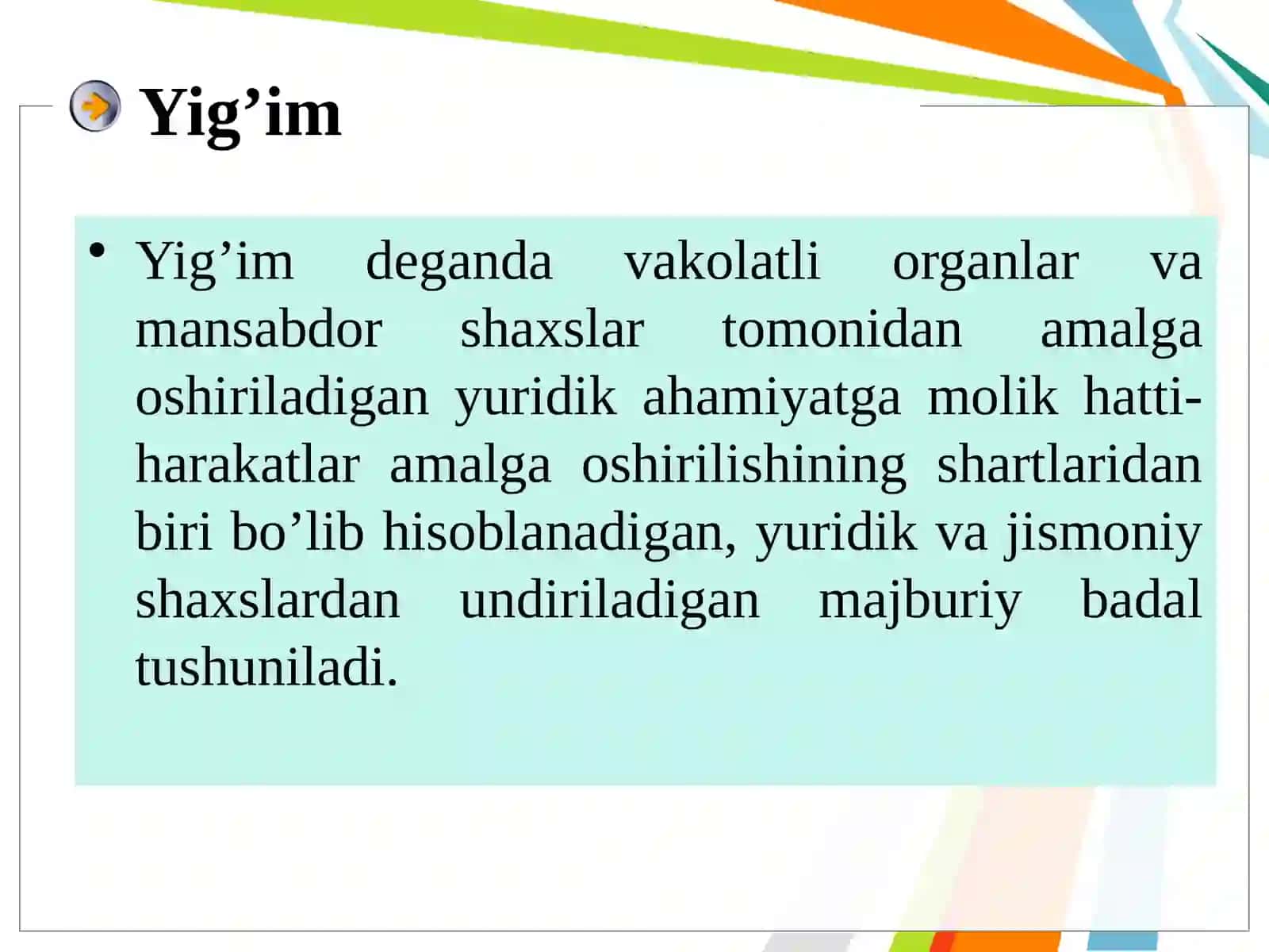 O‘zbekiston Respublikasining soliq tizimiga umumiy tavsif 4