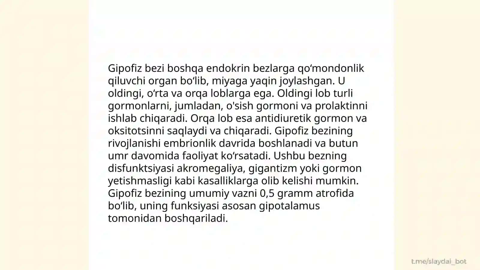 Ichki sekretsiya bezlarining yosh xususiyati va endokrin kasalliklar 4