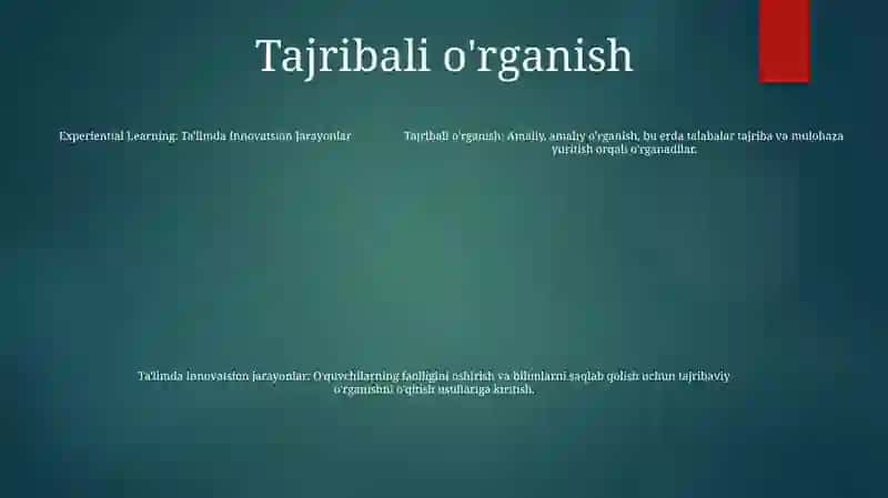Ta'Limda Innovatsion Jarayonlar 4
