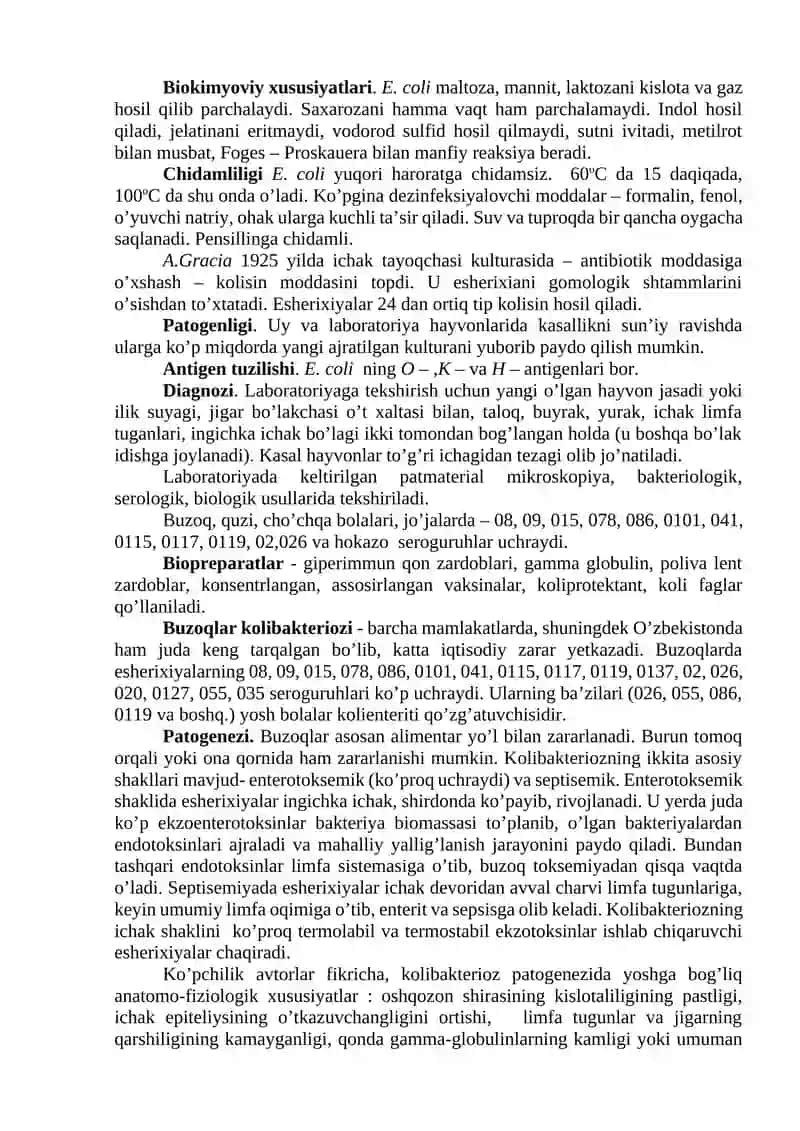 Kolibakterioz qo’zg’atuvchisi 4
