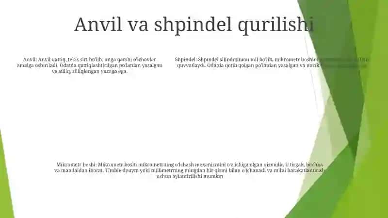 Mikrometr Tuzilishi Va Uni Ishlatish 4