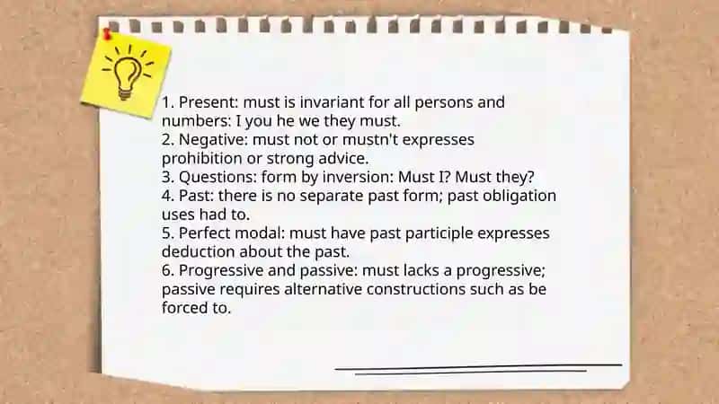 Modal Verbs "Have to, Must, Should" 4