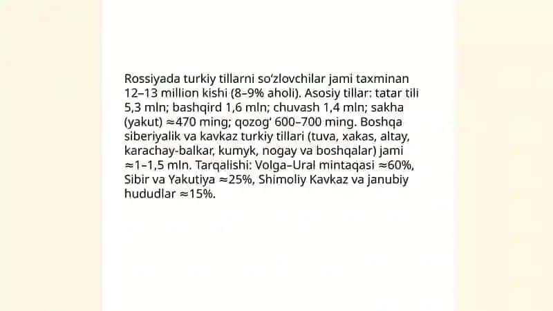 Rossiyada turkiy tillarning oʻrganilishining tadqiqi 4