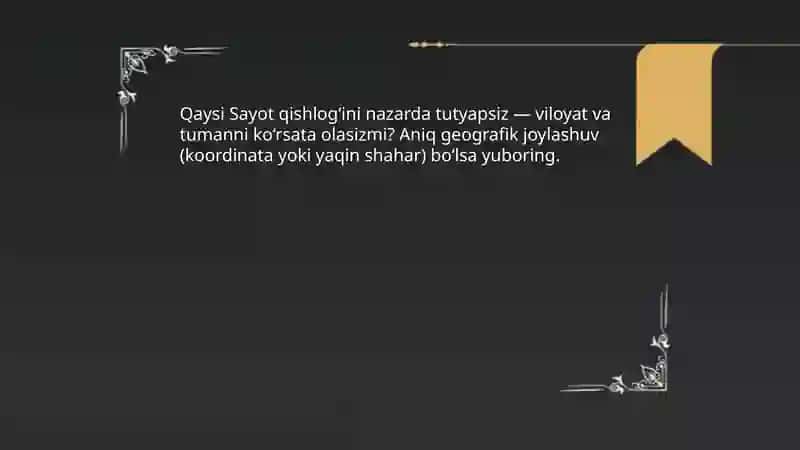 Sayot qishlogʻi xaqda malumot 4