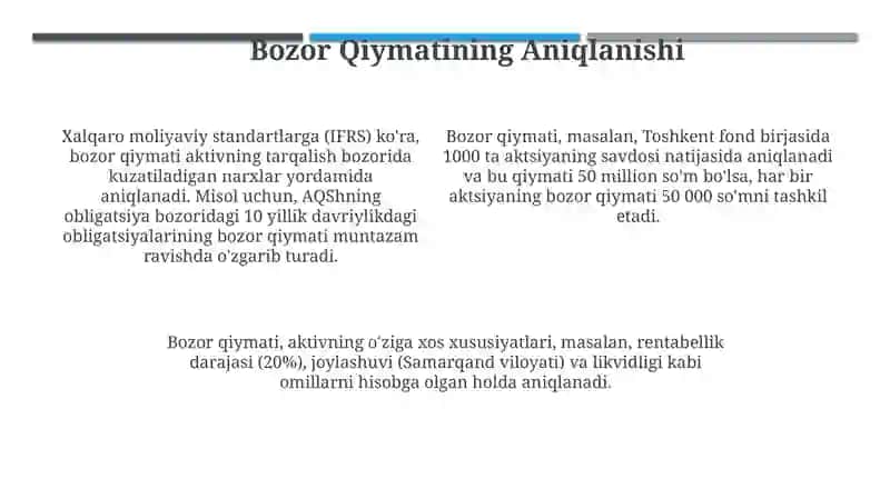 Moliyaviy Aktivlarni Baholash xususiyatlari 4