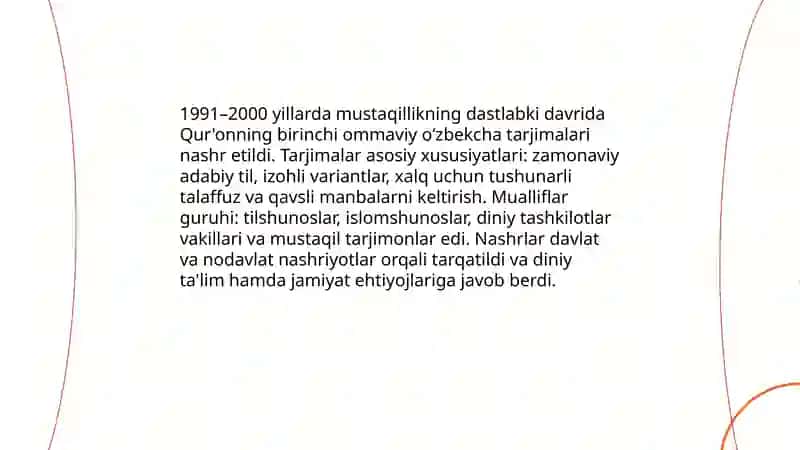 Qur'onning o'zbek tiliga tarjima va tafsiri 4