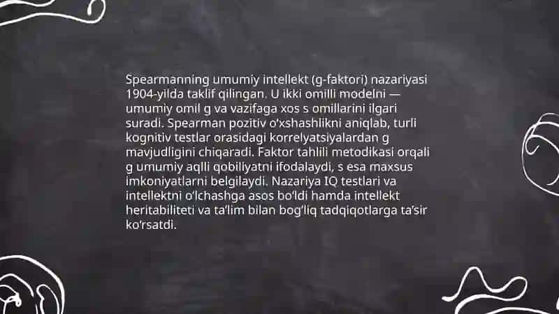 Intellekt va kreativlik nazariyalari 4