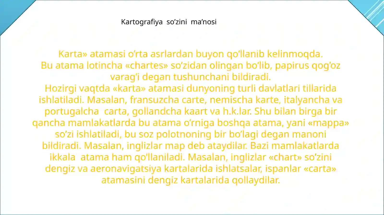 Kartografiya tuzilmasi 4