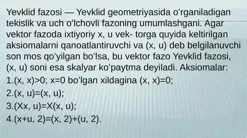 Matematika yunalishi 4