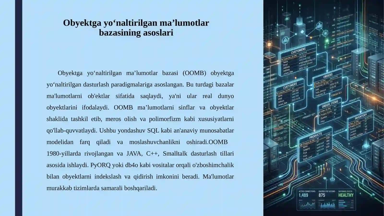 Obyektgayo‘naltirilganma’lumotlarbazasi 4