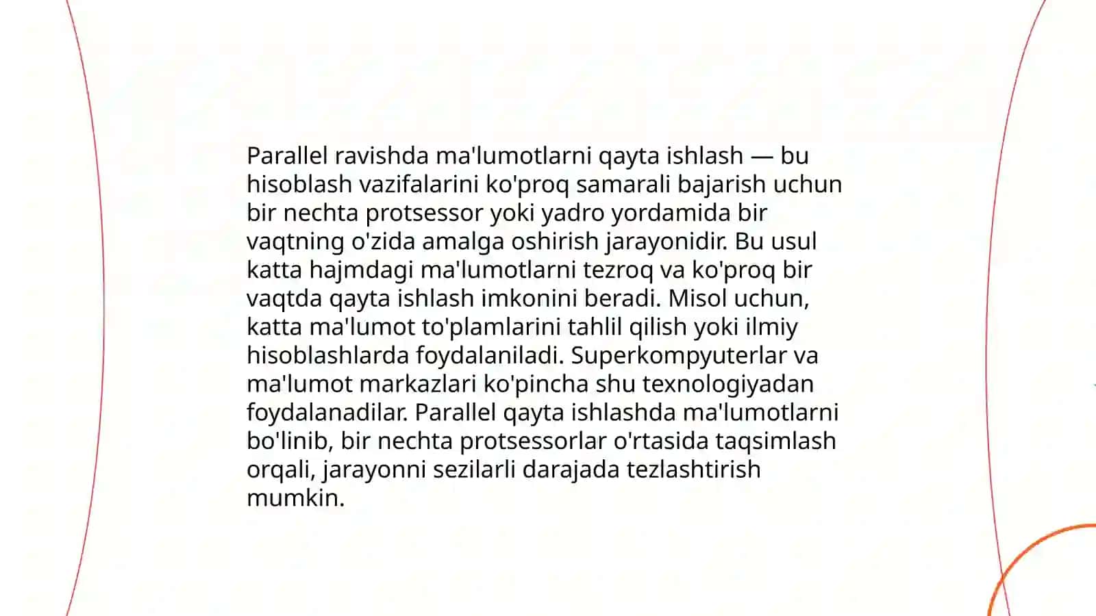 Katta hajmdagi malumotlar bilan ishlash texnalogiyalari 4