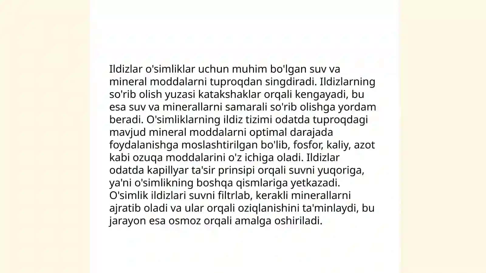Oʻsimliklar morfologiyasining vazifalari 4