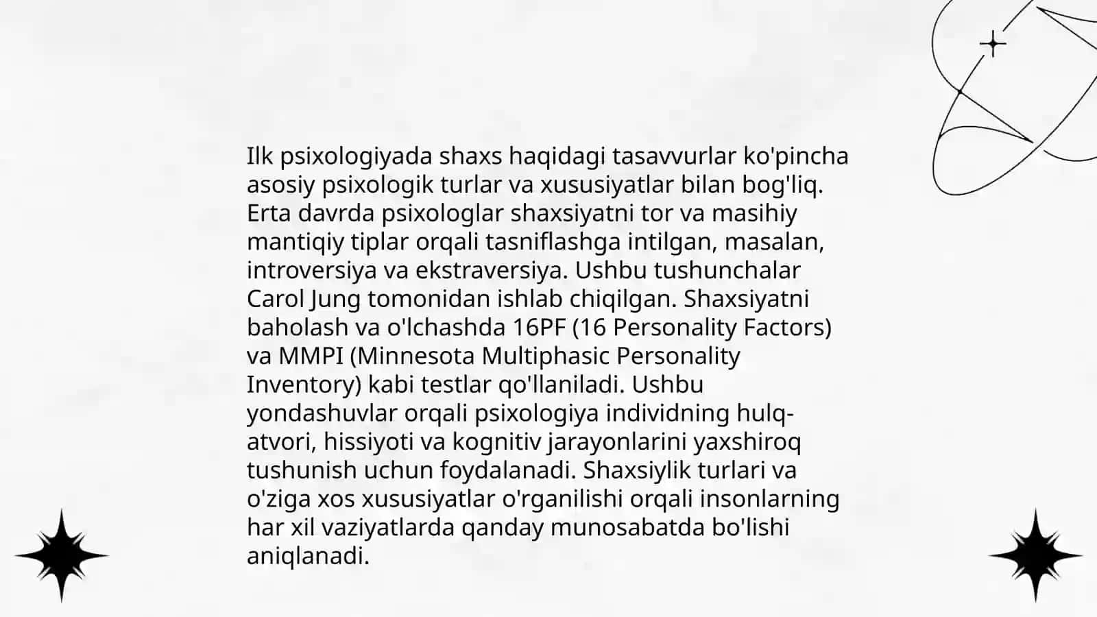 Shaxs nazariyalari rivojlanishi 4