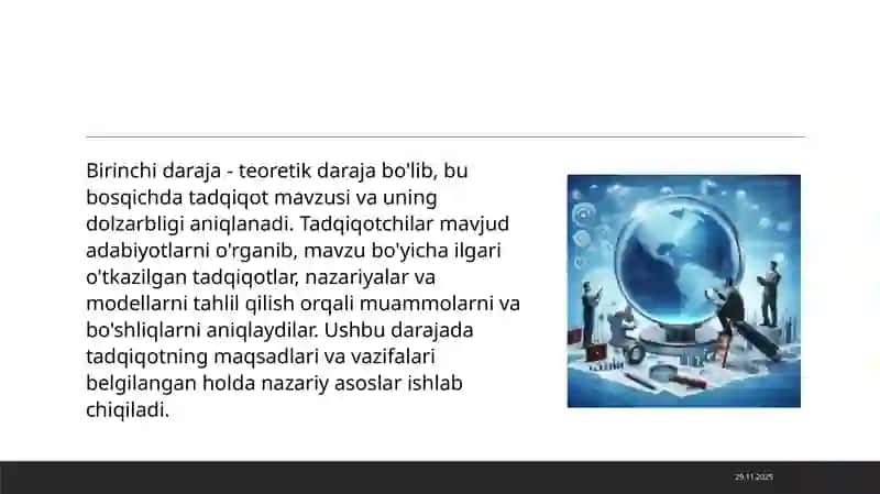 Tadqiqot Darajalari 4