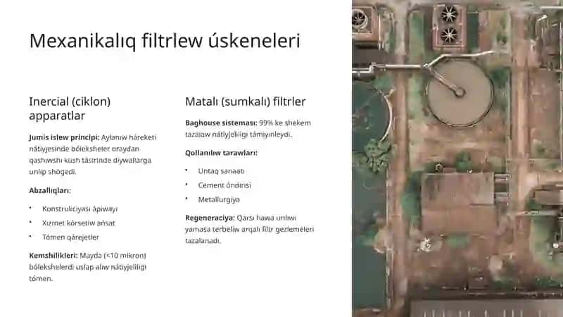 Gaz tárizli shıǵındılardı tazalaw úskeneleri 4