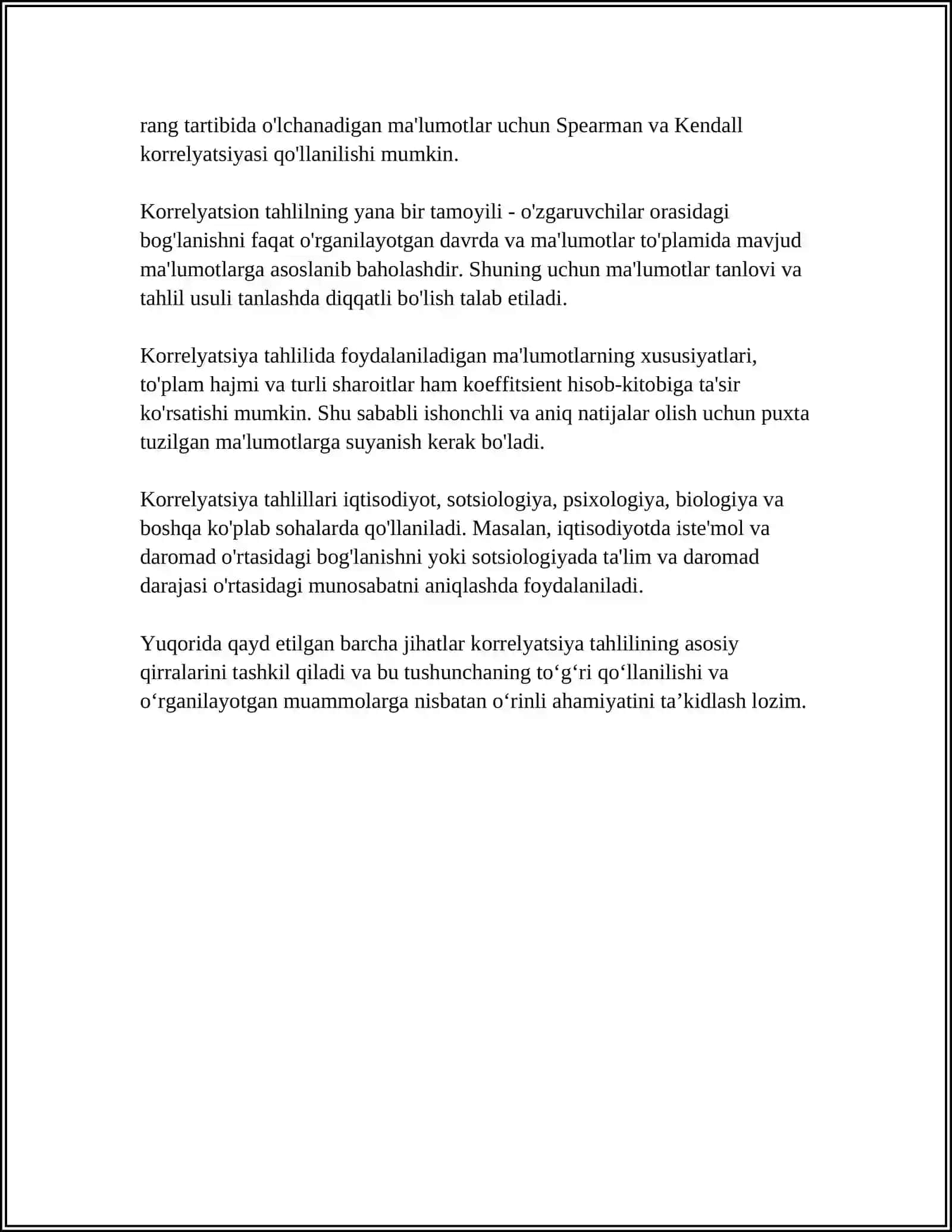 KORRELYATSION TAHLIL ASOSLARI 4