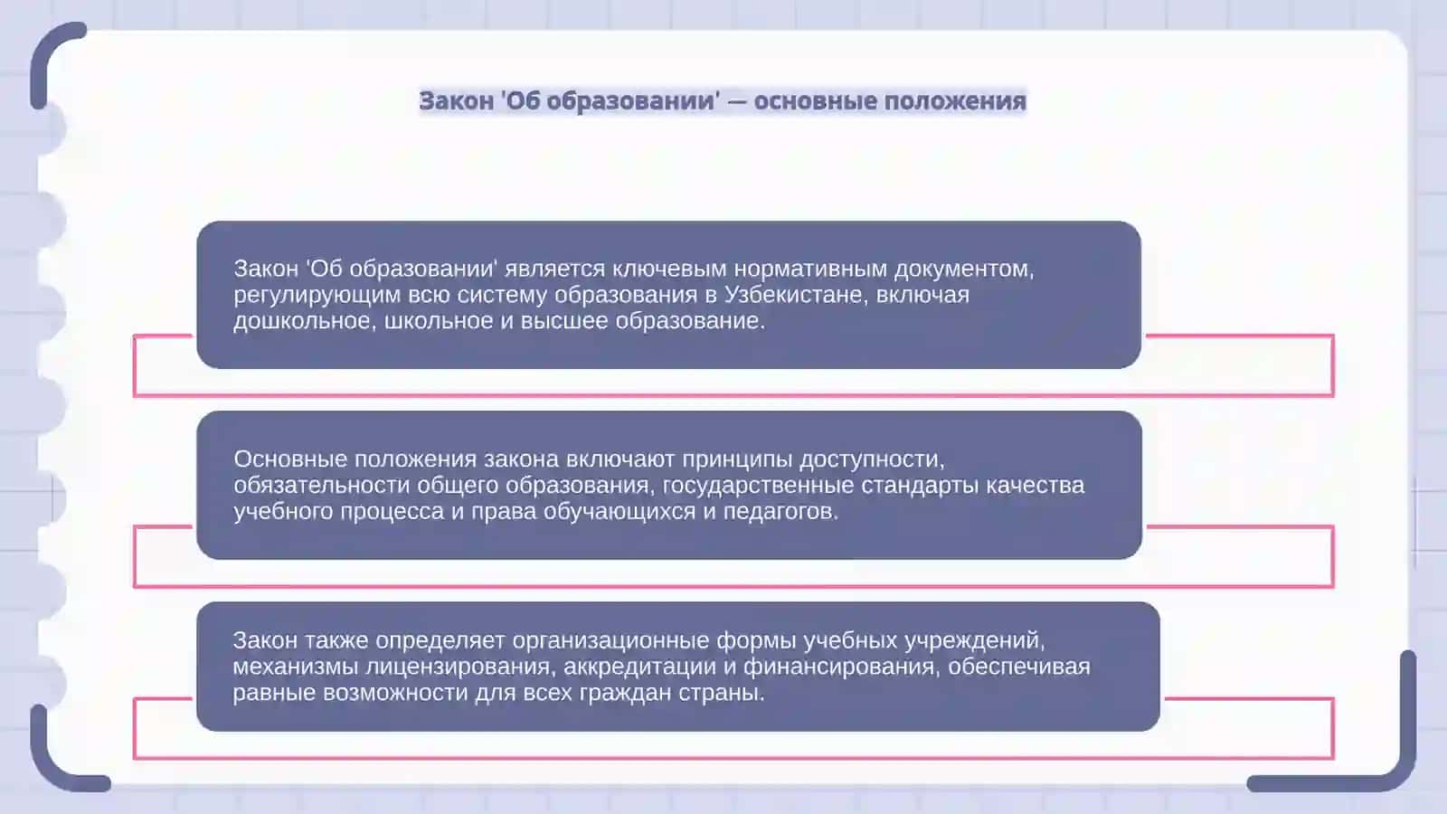 Образование в Узбекистане ( нормативные акты) 4