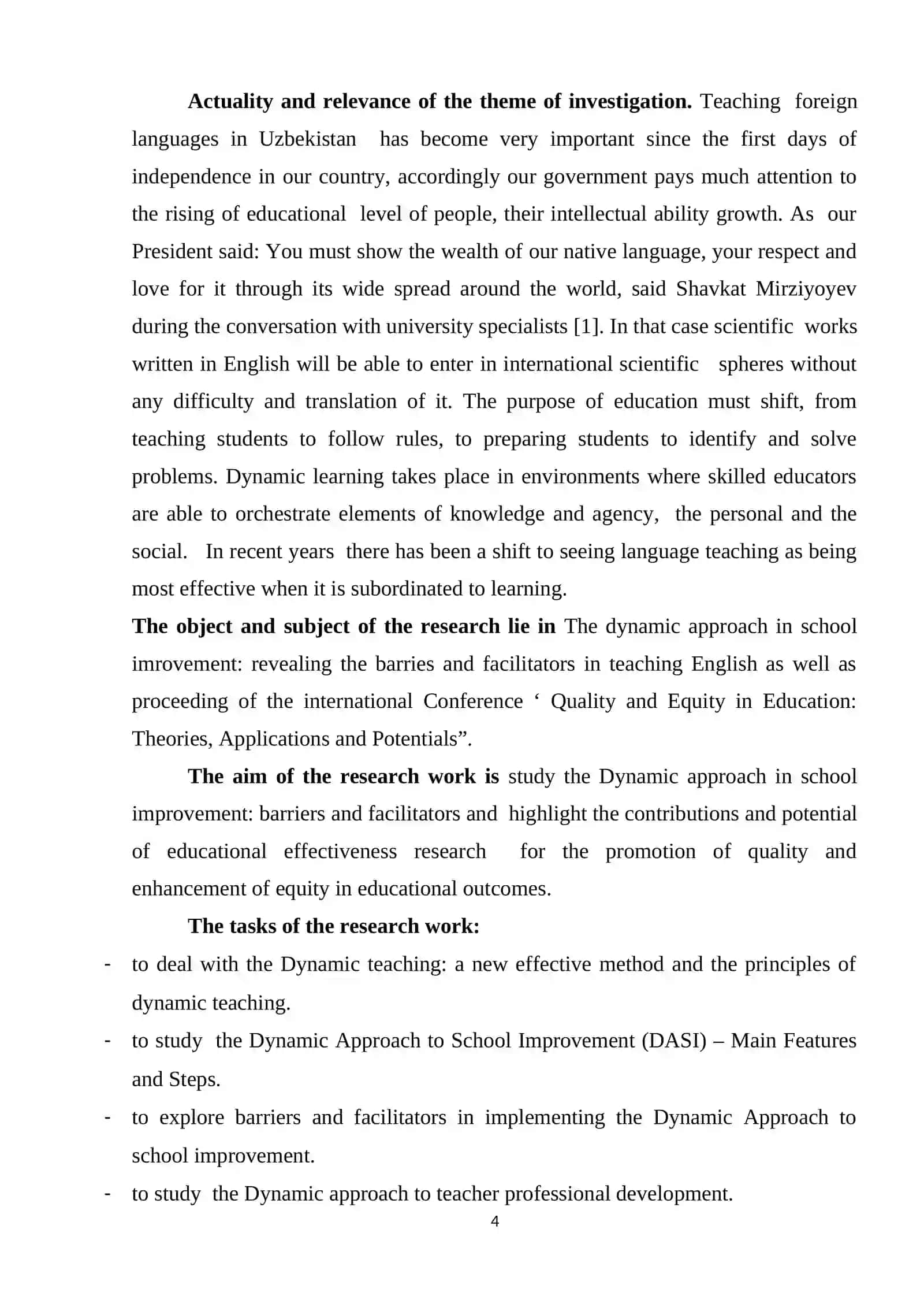 The dynamic approach in teaching English: barriers and facilitators 4