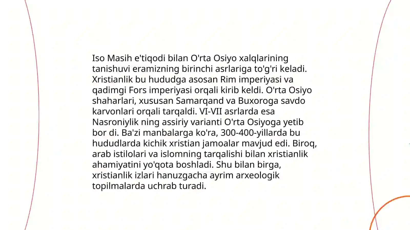 O'zbekistonda xristian dinining tarixi va hozirgi zamon 4