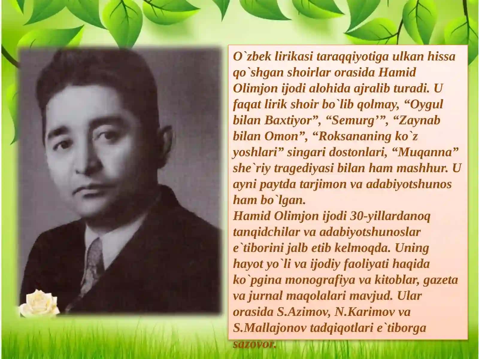 Hamid Olimjonning hayoti va ijodi 4