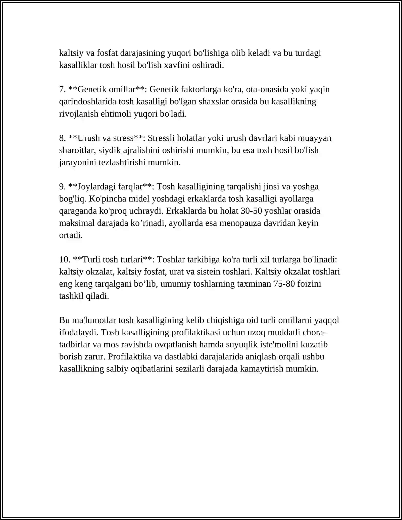 TOSH KASALLIKLARING KIMYOVIY ASOSLARI 4