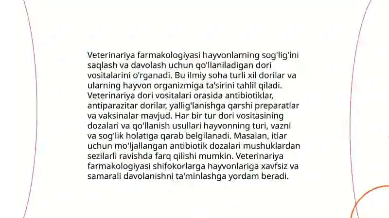Veterenariyaga oid atama va tushunchalar 4