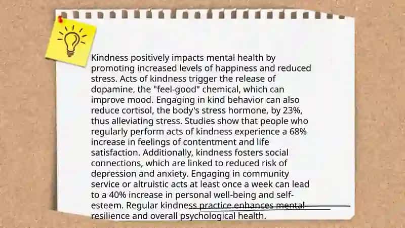 The Psychological Benefits of Kindness 4
