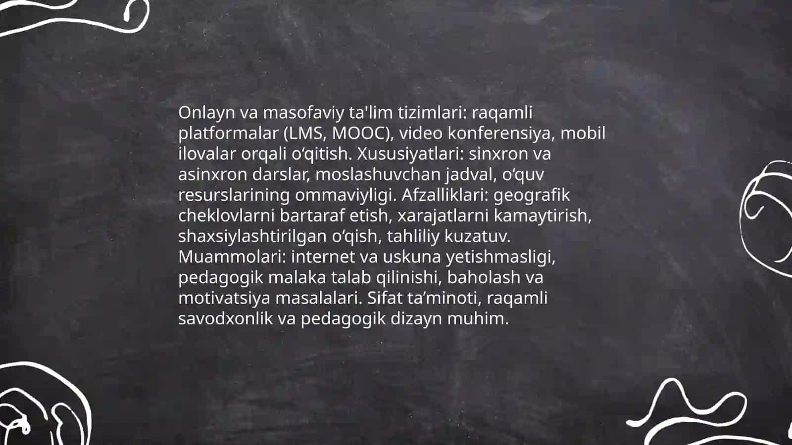 Talim tizimining zamonaviy yónalishlari va usullari 4