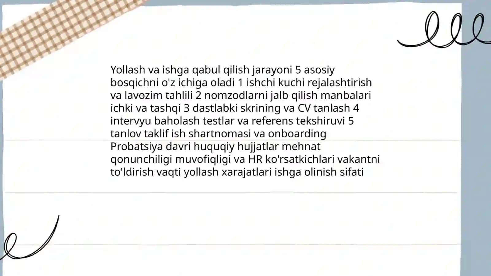 Kadrlarni rejalashtirish va boshqarish 4