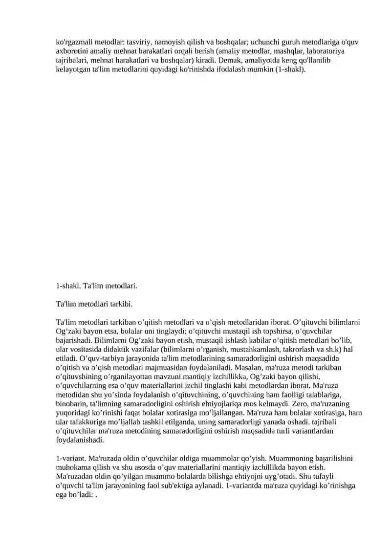 TA'LIM METODLARI VA VOSITALARI 4