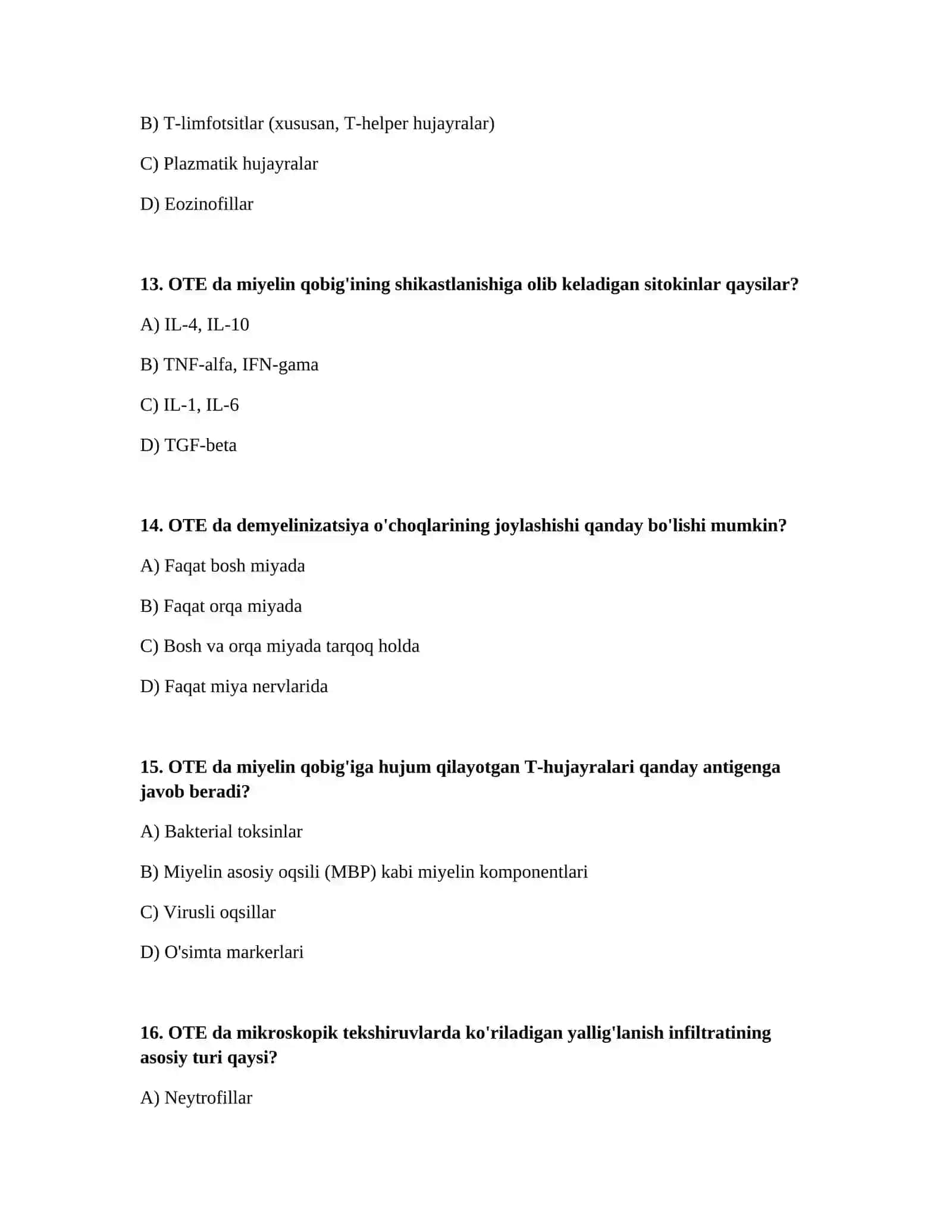 Otkir tarqoq ensefalomiyelit (OTE) 4