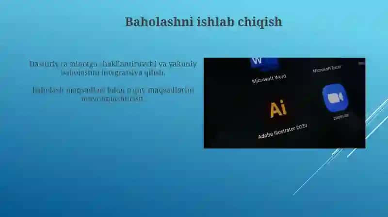 Pedagogik dasturiy vositalarini loyihalash 4