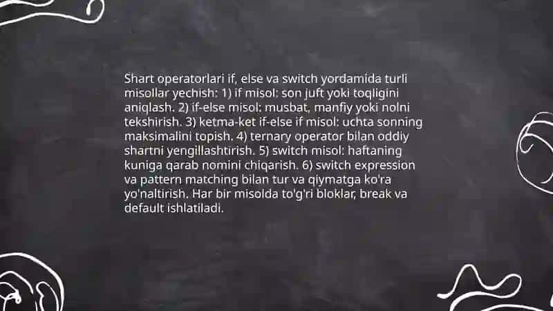 C# dasturlash tilida misollar yechish 4