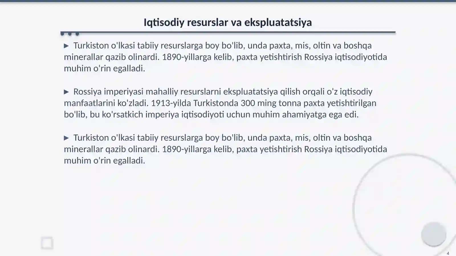 Rossiya imperiyasining Turkiston o'lkasiga kirishi 4