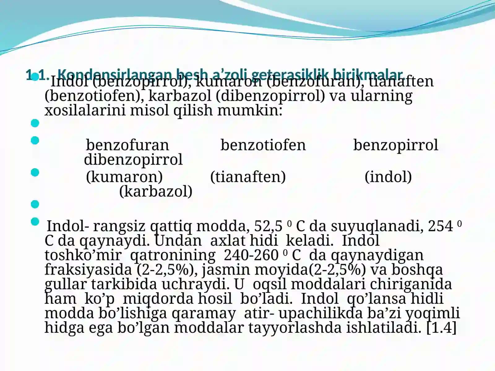 INDOL VA UNING XOSILALARI 4