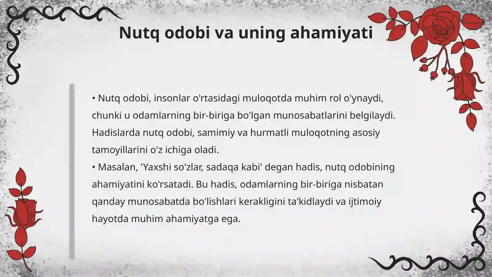 Hadislarda nutq va nutq odobi haqida 4