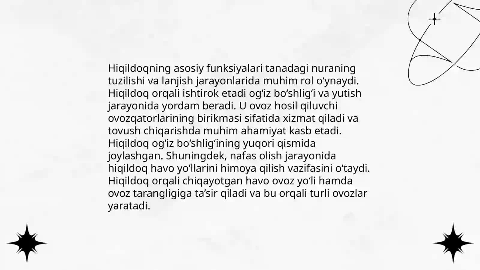 Hiqildoq anatomiyasi va tekshirish usullari 4