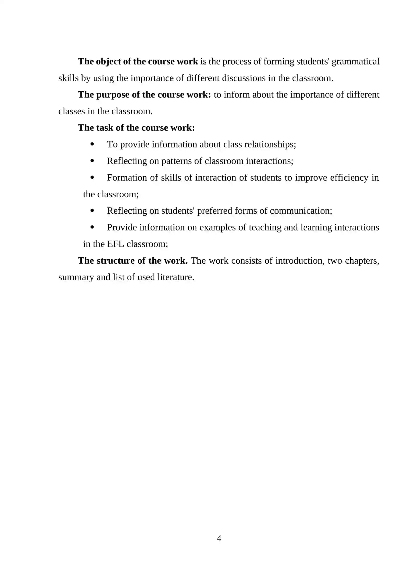 THE IMPORTANCE OF INTERACTION PATTERNS IN CLASSROOM LANGUAGE LEARNING 4
