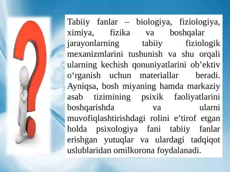 Umumiy psixologiya fanining sohalari 4